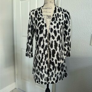 Chico's Monochrome Knit Cardigan